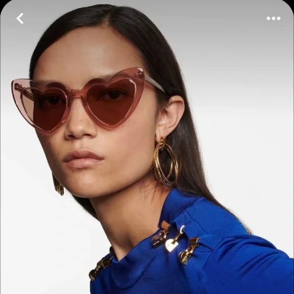 SAINT LAURENT SL 181 Loulou 001 Black Round Oval Womens 54 mm Sunglasses